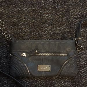 Grey cross body bag
